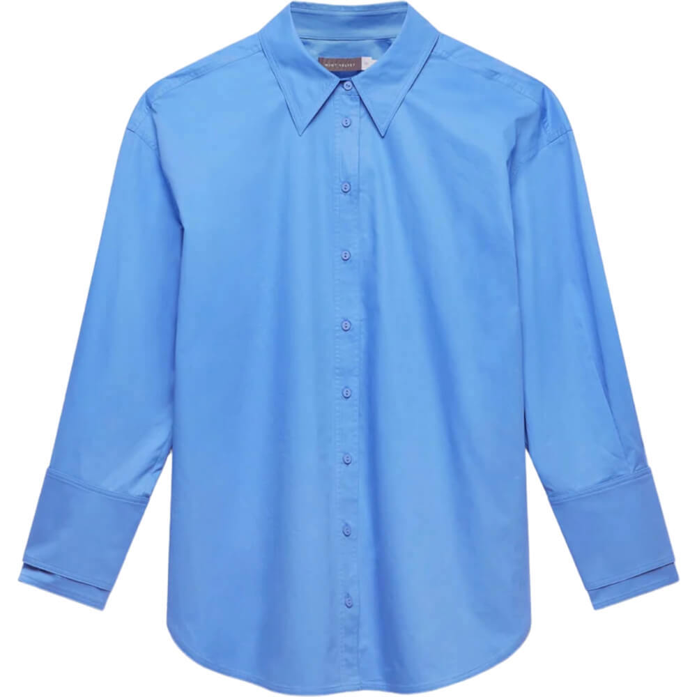 Mint Velvet Blue Cotton Shirt